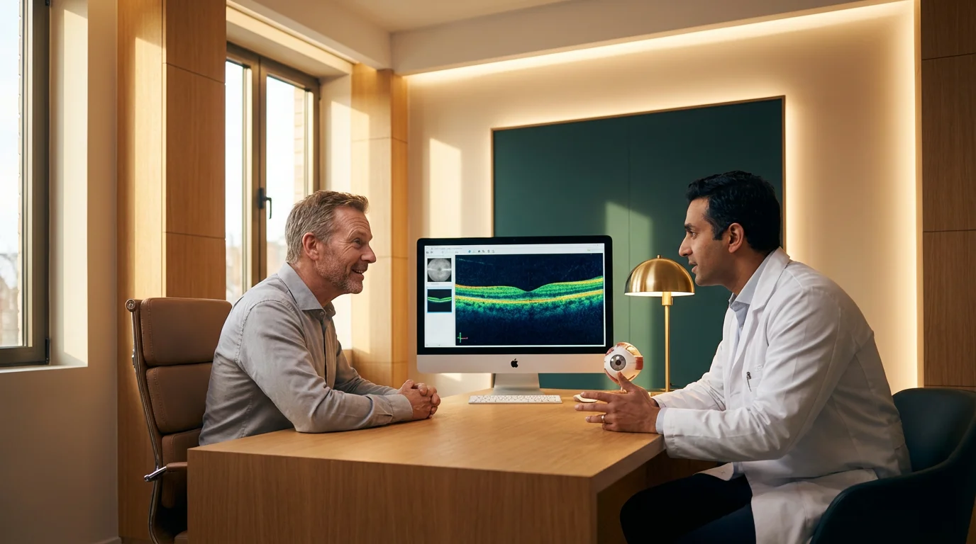 Private ophthalmology practice exterior — transitioning from hospital employment to private practice