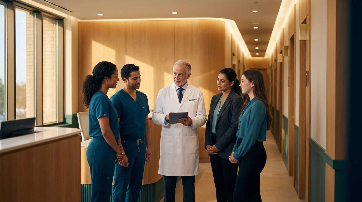 Happy patient representing the ultimate outcome of sustained practice excellence — Ophtha Consulting | Diana Andre