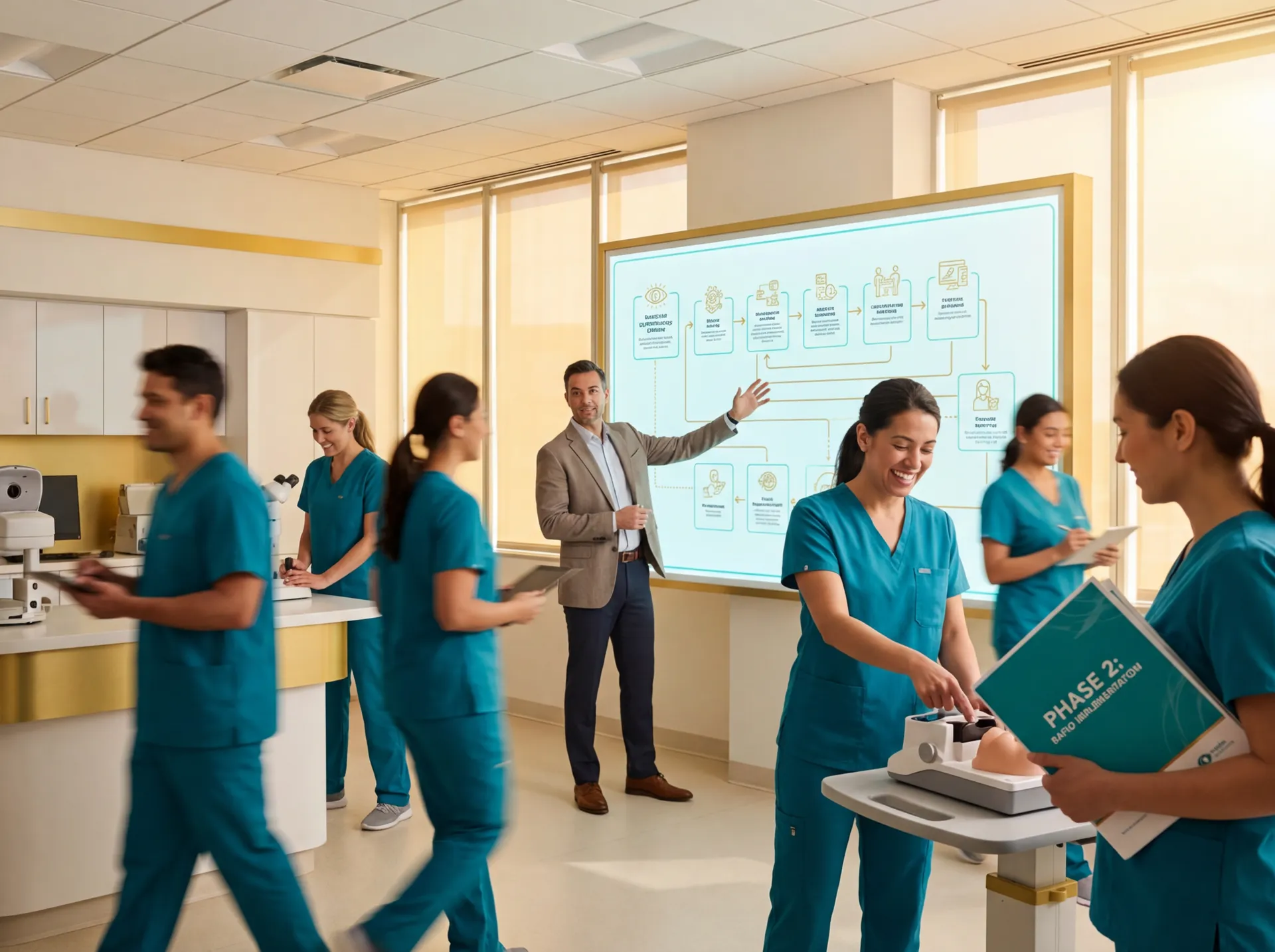 EBITDA optimization and SOP documentation for ophthalmology practice valuation
